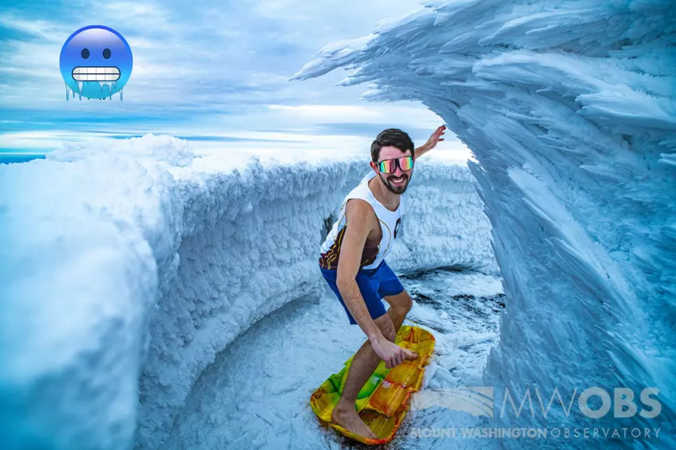 Weather Observers Go Subarctic Surfing Atop Mount Washington in New Hampshire